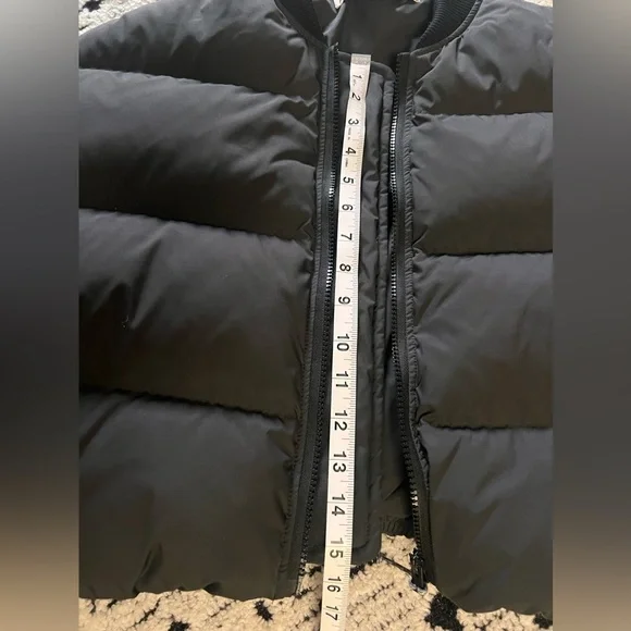 Acne Studios Black Cropped Puffer Jacket - Picture 5 of 7